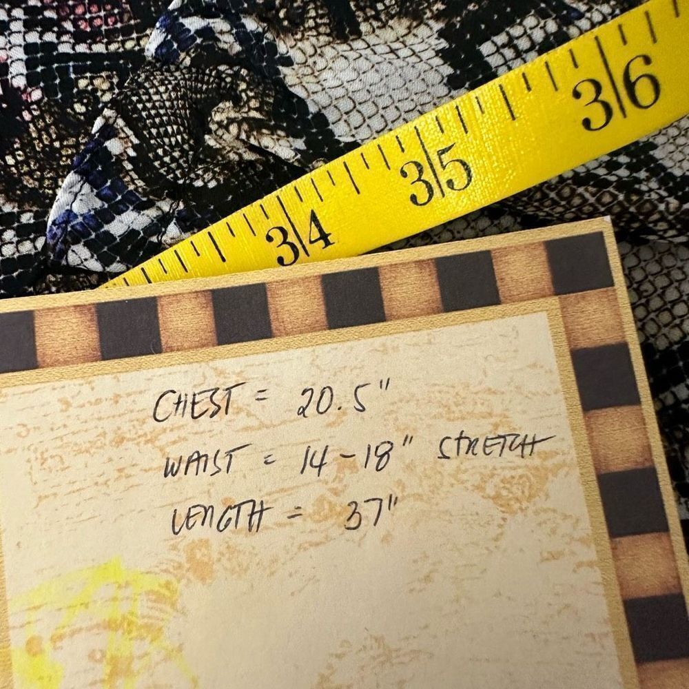 Parker Gladis‎ Python Multicolor Print Silk Plung… - image 12